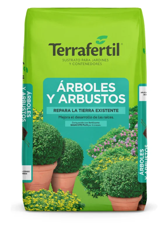 imagen de bolsa terrafertil arboles y arbustos