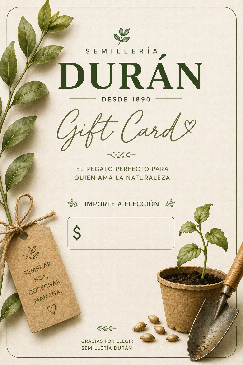 Gift Card a Elección
